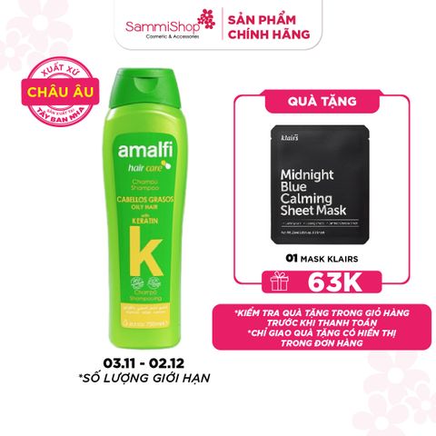 Amalfi Dầu gội Oily Hair Shampoo With Keratin 750ml