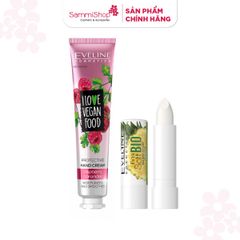 COMBO 03.11 - 02.12 Eveline Kem dưỡng da tay 50ml BẤT KỲ + Eveline Son dưỡng Extra Soft Bio Pineapple Lip Balm 4g