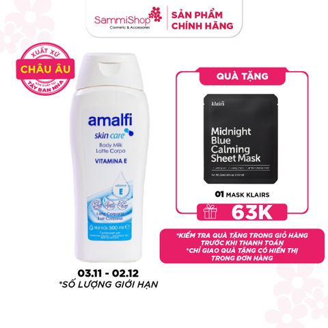 Amalfi Sữa dưỡng thể Vitamin E Body Milk 500ml