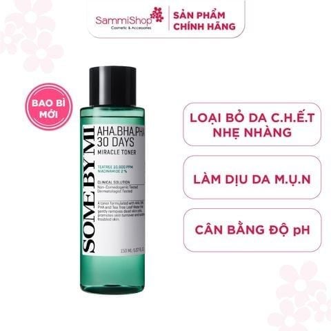 APP-WEB 04.05 - 31.05 Some By Mi Nước hoa hồng AHA.BHA.PHA 30 Days Miracle Toner 150ml