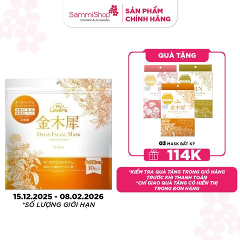 15.12 - 08.02 My Lover's Mặt nạ Kinmokusei daily mask 30 miếng