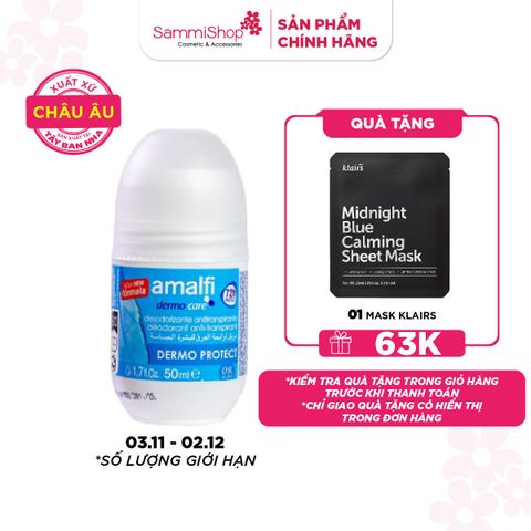 Amalfi Lăn khử mùi Dermo Protect Antiperspirant Deodorant 50ml