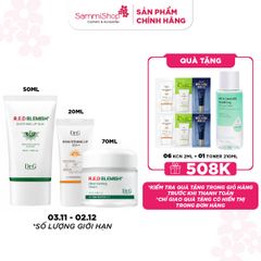 COMBO 03.11 - 02.12 Dr.G Kem chống nắng R.E.D Blemish Soothing Up Sun SPF 50+ PA++++ 50ml + Dr.G Bộ chăm sóc da R.E.D BLEMISH Clear Soothing Cream Bonus Set