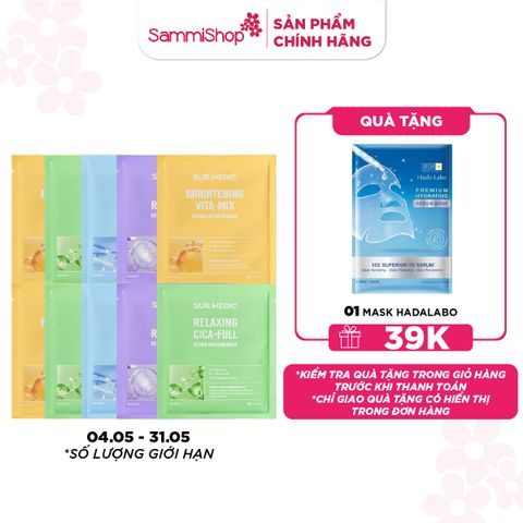APP+WEB 04.05-31.05 Combo 10 Sur.Medic+ Mặt nạ Derma Infusion