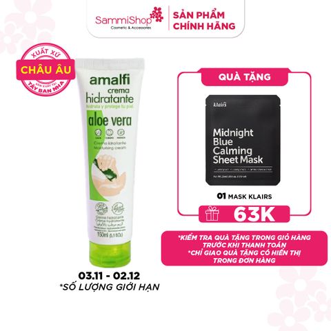 Amalfi Kem dưỡng Aloe Vera Moisturising Cream 150ml