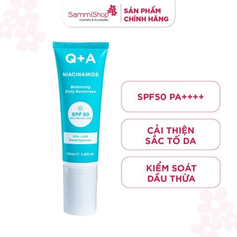 Q+A Kem chống nắng Niacinamide Balancing Daily Sunscreen 50ml