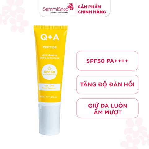 Q+A Kem chống nắng Peptide Anti-Ageing Daily Sunscreen 50ml