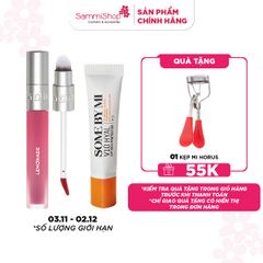 COMBO 03.11 - 02.12 Lemonade Son kem Perfect Couple Blurry Stain Lip Cream BẤT KỲ +  Some By Mi Son dưỡng chống nắng V10 Hyal Lip Sun Protector 7ml
