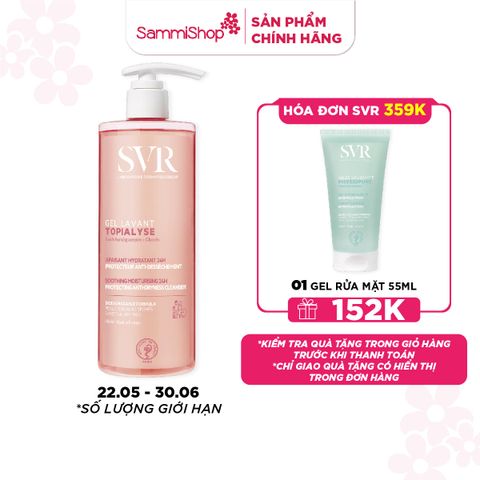 SVR Gel rửa mặt và tắm Topialyse Gel Lavant