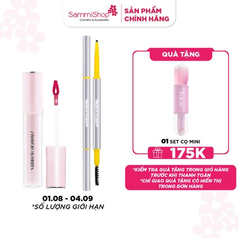 COMBO 01.08 - 04.09 Lemonade Son bất kỳ+ Lemonade chì kẻ mày Micro Eyebrow