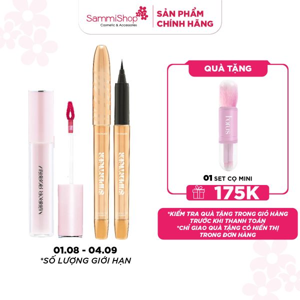 COMBO 01.08 - 04.09 Lemonade Son bất kỳ + Lemonade Kẻ mắt nước SuperTiger - Tigereyes Liner