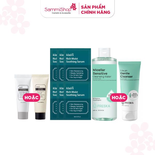 [HÀNG TẶNG KHÔNG BÁN] 1 QT Freska Sữa rửa mặt Low pH Gentle Cleanser 150ml HOẶC 1 QT Freska Nước tẩy trang Micellar Sensitive Cleansing Water 400ml --- Không áp dụng cùng QT 11.11 và Black friday
