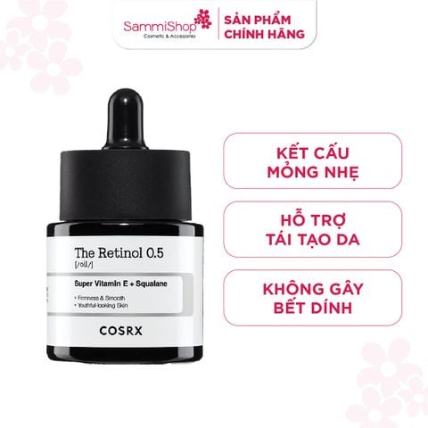 COSRX Dầu dưỡng The Retinol 0.5 Oil 20mL