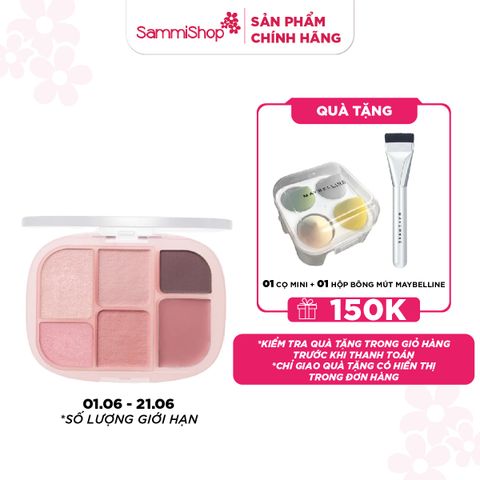 01.06-21.06 MEGA SALE Wakemake Bảng phấn mắt Soft Sheer Multi Palette