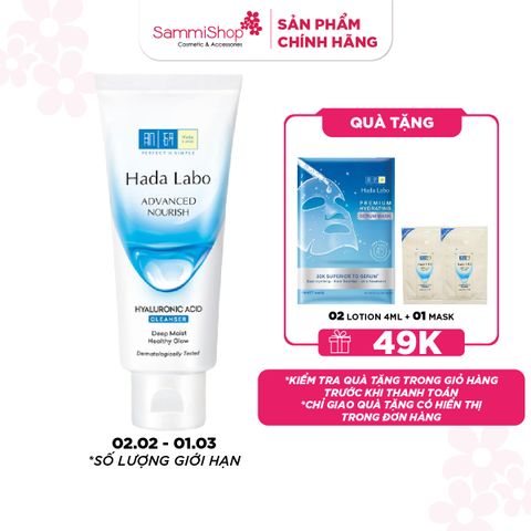 APP+WEB 02.02 - 01.03 Hadalabo Sữa Rửa Mặt Advanced Nourish Hyaluronic Acid Cleanser 80g