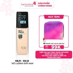 Kem nền kiềm dầu chống nắng Maybelline Fit Me Matte+Poreless SPF22