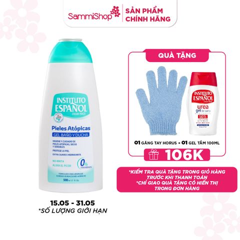 M1T1 15.05 - 31.05 Instituto Español Gel tắm Pieles Atópicas Gel Baño Y Ducha 500ml