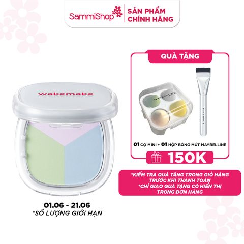 01.06-21.06 MEGA SALE Wakemake Phấn phủ Stay Fixer Multi Color Pact 8.6g
