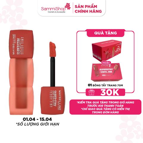 M1T1 01.04 - 15.04 Maybelline Son kem Superstay Teddy Tint