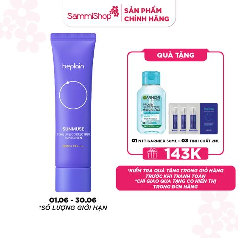 APP+WEB 01.06 - 30.06 Beplain Kem chống nắng Sunmuse Tone-Up & Correcting Sunscreen SPF50+ PA++++ 50ml