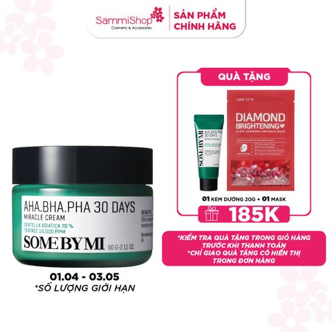 APP-WEB 01.04 - 03.05 Some By Mi Kem dưỡng AHA-BHA-PHA 30 Days Miracle Cream 60g