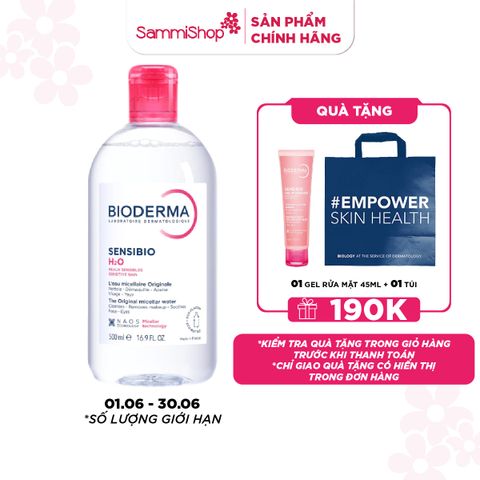 APP+WEB 01.06 - 30.06 Bioderma Nước tẩy trang Sensibio H2O 500ml