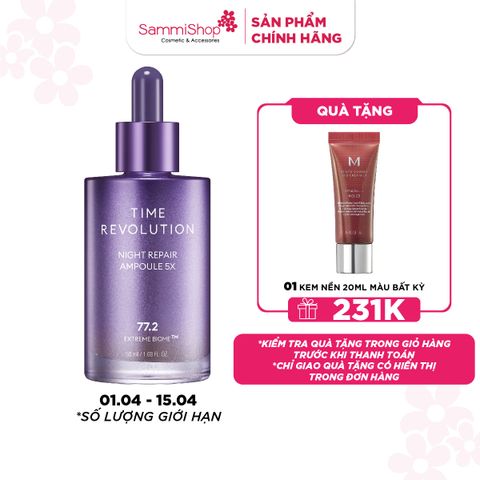 M1T1 01.04 - 15.04 Missha Tinh chất Time Revolution Night Repair Ampoule 5X 50ml