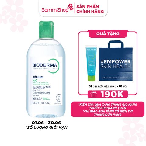 APP+WEB 01.06 - 30.06 Bioderma Nước tẩy trang Sebium H2O 500 ml