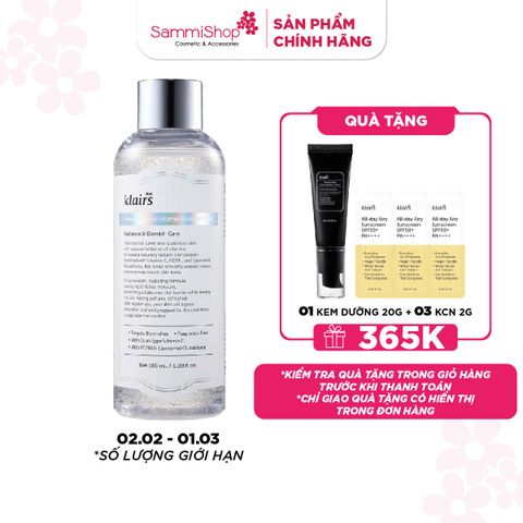 APP+WEB 02.02 - 01.03 Dear, Klairs Nước hoa hồng Freshly Juiced Vitamin Essence Toner 180ml