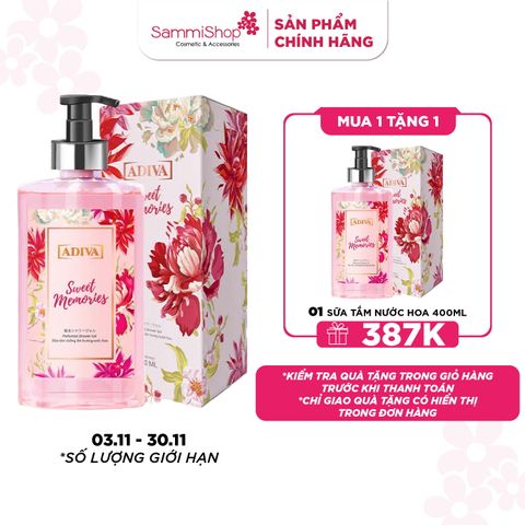 Adiva Sweet Memories Sữa tắm hương nước hoa 400ml