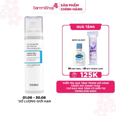 APP+WEB 01.06 - 30.06 COSRX Xịt dưỡng ẩm The Ceramide Skin Barrier Moisturizing Mist 120ml