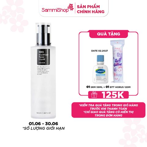 APP+WEB 01.06 - 30.06 COSRX Tẩy da chết BHA Blackhead Power Liquid 100ml