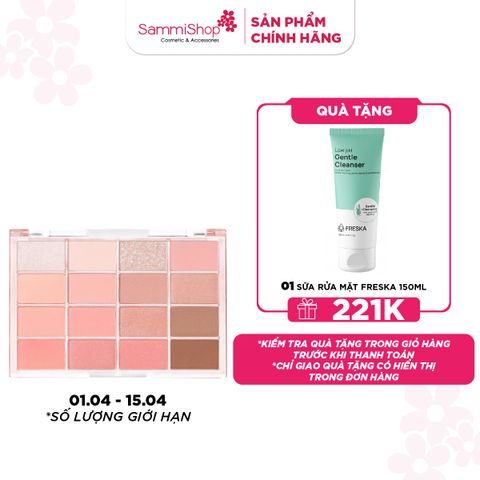 M1T1 01.04 - 15.04 Wakemake Bảng phấn mắt Soft Blurring Eye Palette 14g