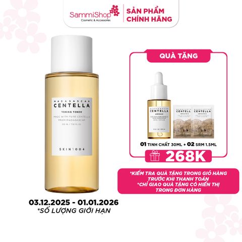 APP + WEB 3.12 - 1.1 Skin1004 Nước hoa hồng Madagascar Centella Toning Toner 210ml