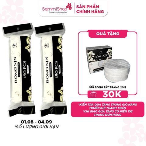 APP-WEB 01.08 - 04.09 Bông Xịn Bông tẩy trang 150 miếng