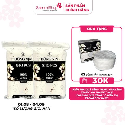 APP-WEB 01.08 - 04.09 Bông Xịn Bông tẩy trang 240 miếng