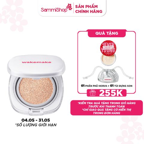 APP-WEB 04.05 - 31.05 Wakemake Bộ sản phẩm Phấn nước Seamless Wear Cushion Refill Set SPF50+/PA+++ 15g