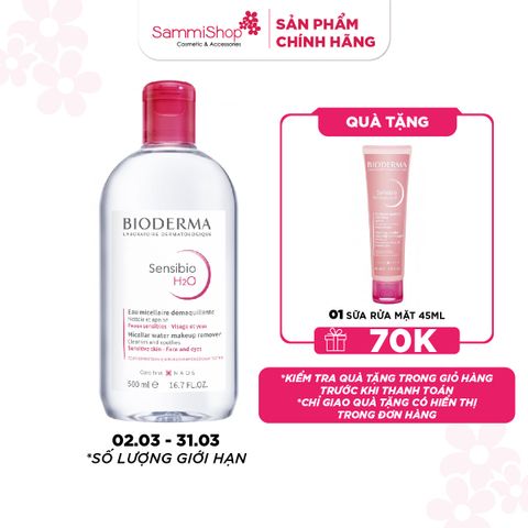 APP+WEB 02.03 - 31.03 Bioderma Nước tẩy trang Sensibio H2O 500ml