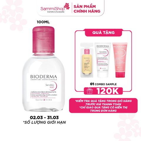 APP+WEB 02.03 - 31.03 Bioderma Nước tẩy trang hồng Sensibio H2O 100 ml