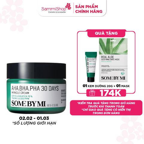 APP+WEB 02.02 - 01.03 Some By Mi Kem dưỡng AHA-BHA-PHA 30 Days Miracle Cream 60g