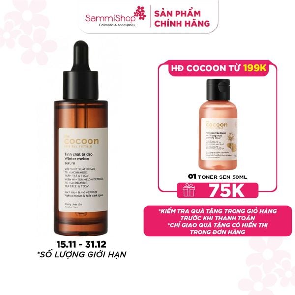 Cocoon Tinh chất bí đao Winter Melon Serum N7 70ml