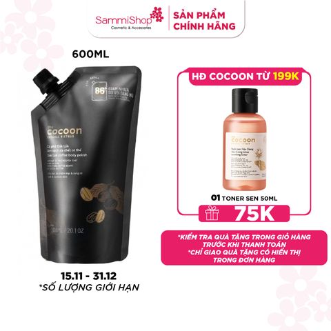 Cocoon Tẩy da chết cà phê Đak Lak 600ml