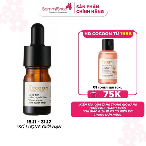 Dung dịch chấm mụn bí đao Cocoon Melon Ance Super Drops - mới