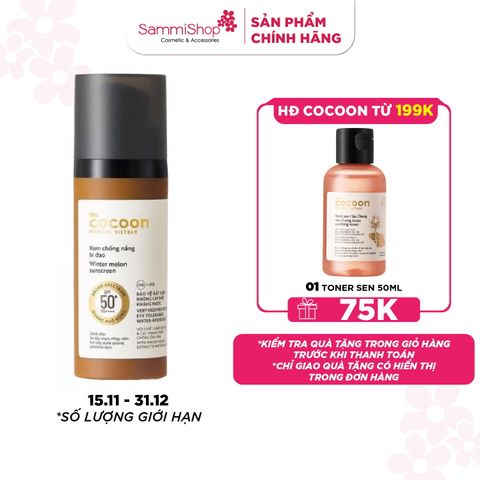 Cocoon Kem chống nắng bí đao Winter Melon Sunscreen 50ml