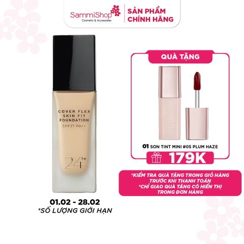 BOM Kem nền che khuyết điểm Cover Flex Skin Fit Foundation