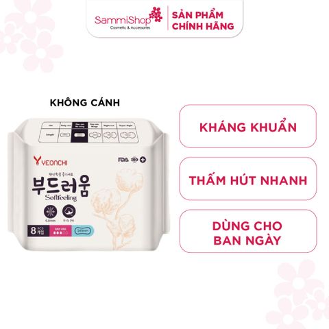 Yeonchi Băng vệ sinh ban ngày Softfeeling 8 miếng