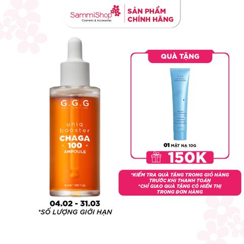 G.G.G Tinh chất Uniq Booster Chaga 100 Ampoule 50g