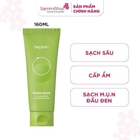 APP-WEB 01.04 - 03.05 Beplain Sữa rửa mặt Mung Bean pH-Balanced Cleansing Foam 160ml