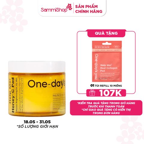 18.05-31.05 One-Day'syou Nước hoa hồng Help Me Honey Pad