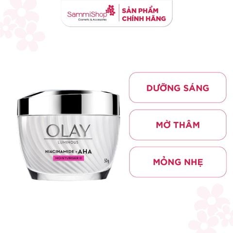 Olay Kem dưỡng ẩm trắng da Luminous Niacinamide AHA 50g